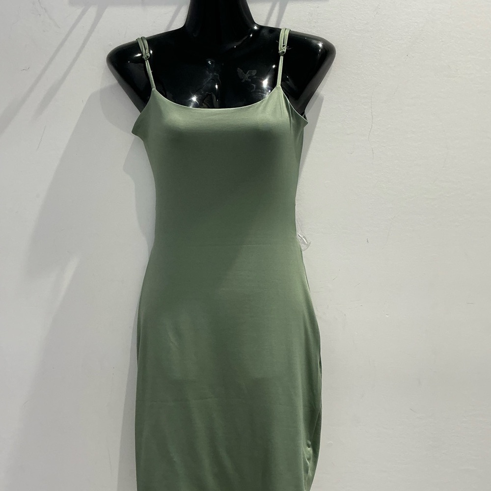 Elegant Green Slip Dress